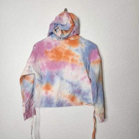 BlankNYC Tie Dye Crop Hoodie in Sweet Spot Women's Size XS Pastel - Picture 4 of 9